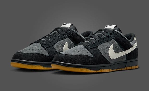 Nike Dunk Low Suede Black Anthracite