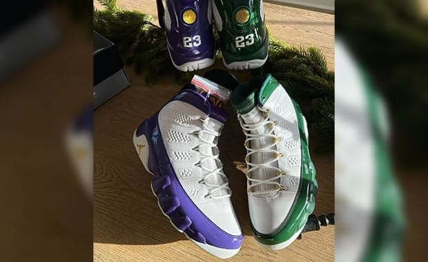 Jordan Brand Blesses LeBron James With An Air Jordan 9 PE Pack