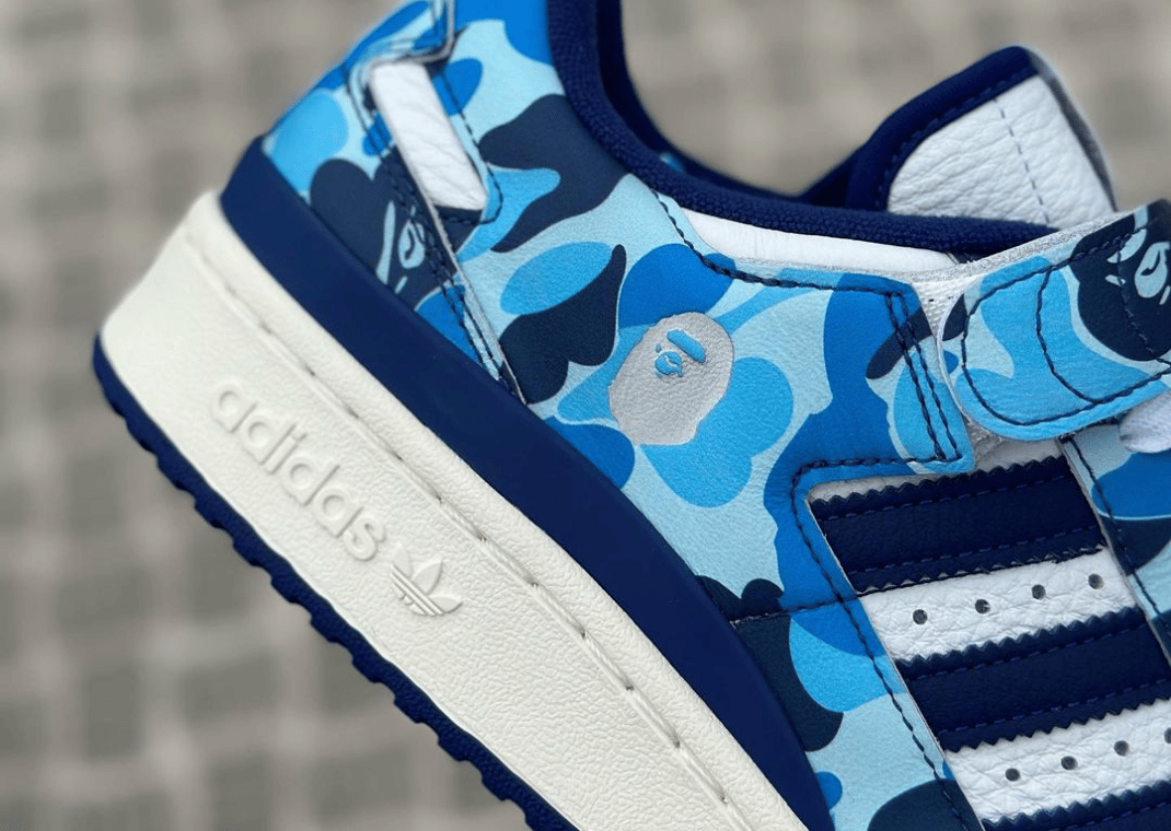 bape adidas blue camo