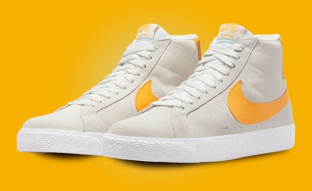 This Nike SB Zoom Blazer Mid Comes Accented By Laser Orange