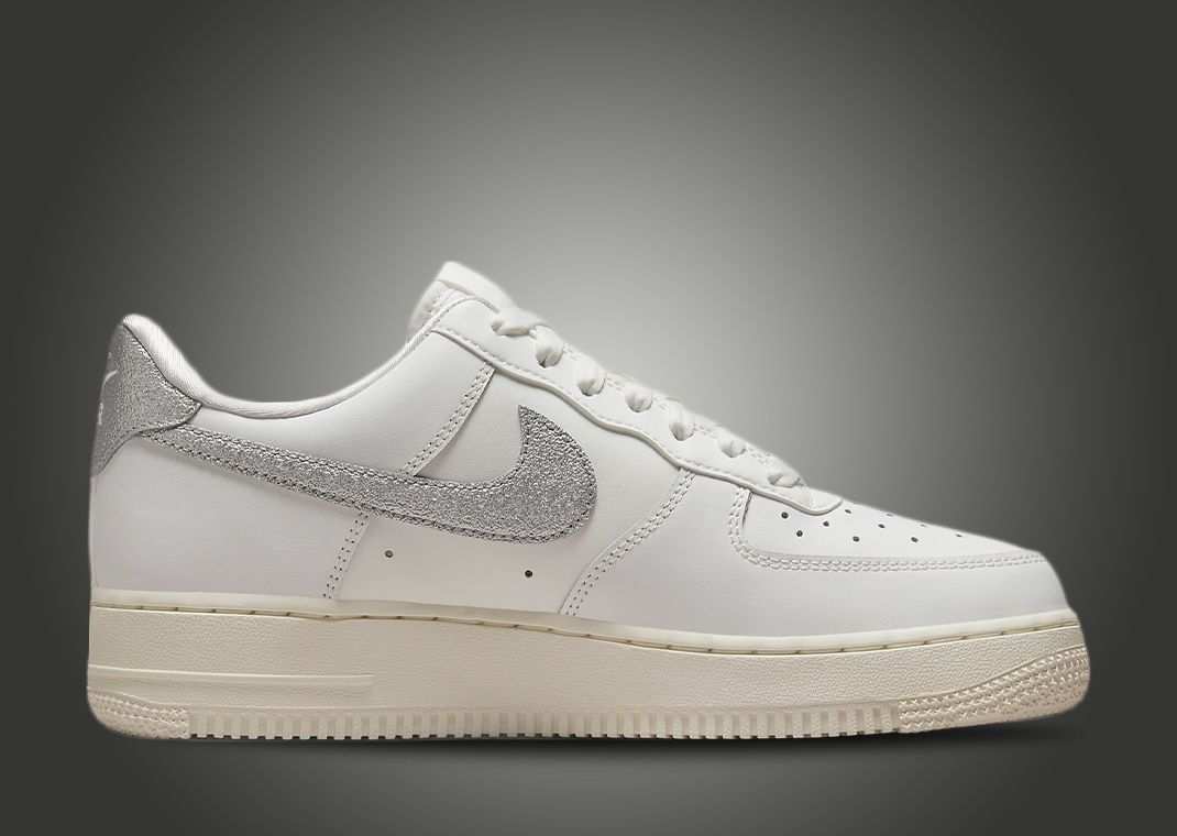 white air force 1 with silver tick
