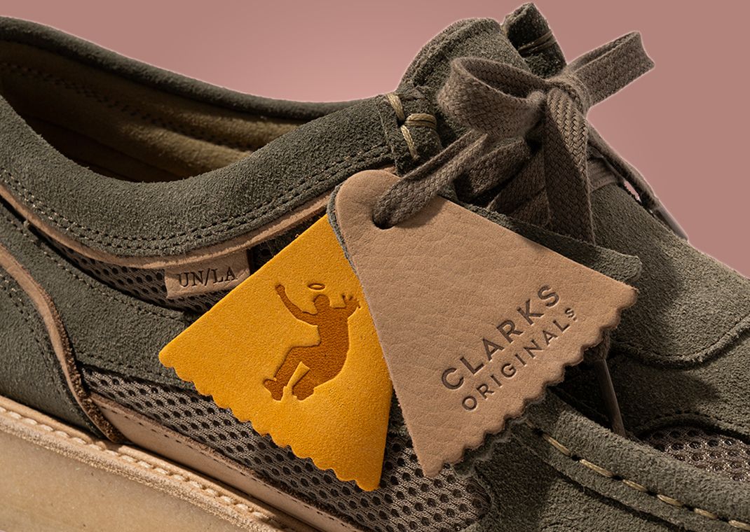 Union LA x Clarks Originals Wallabee Crazy Visions Cameo Rose Hangtag