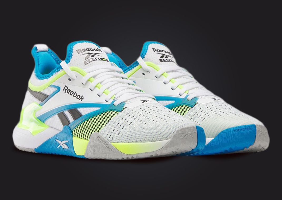 Reebok Nano Court White Blue Volt