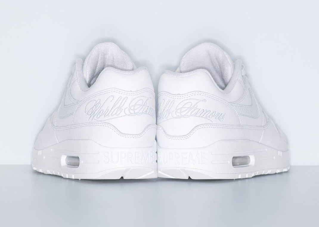 Supreme x Nike Air Max 1 '87 SP White Heel