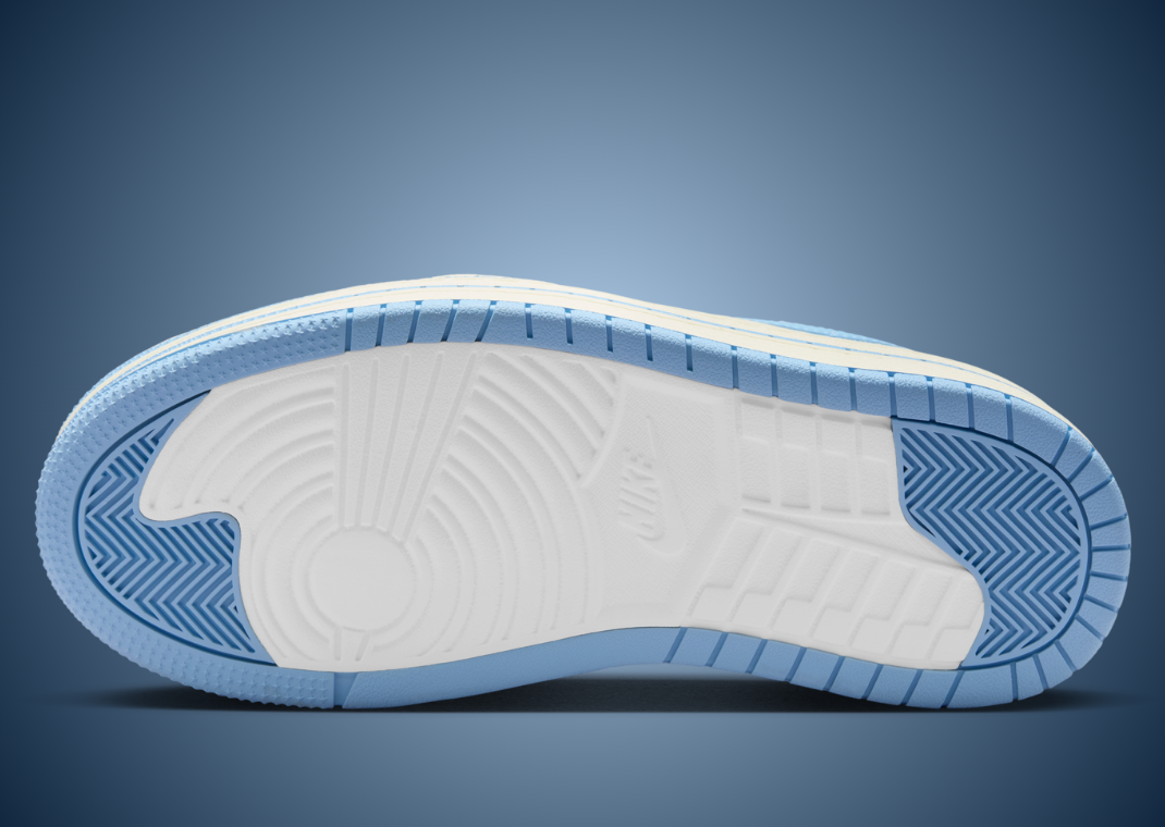 Air Jordan 1 Low Triple Stack UNC (W) - Bottom