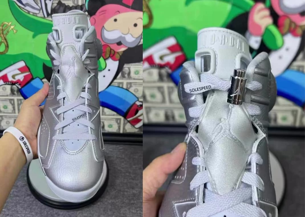 靴 Nike Air Jordan 6 Retro llic Silver Older Kids' Air Jordan 6 'Metallic Silver' (DX2835-001