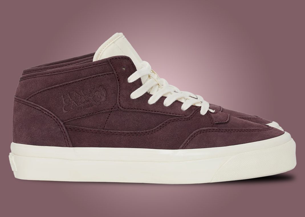 JJJJound x Vans Half-Cab Burgundy White Lateral