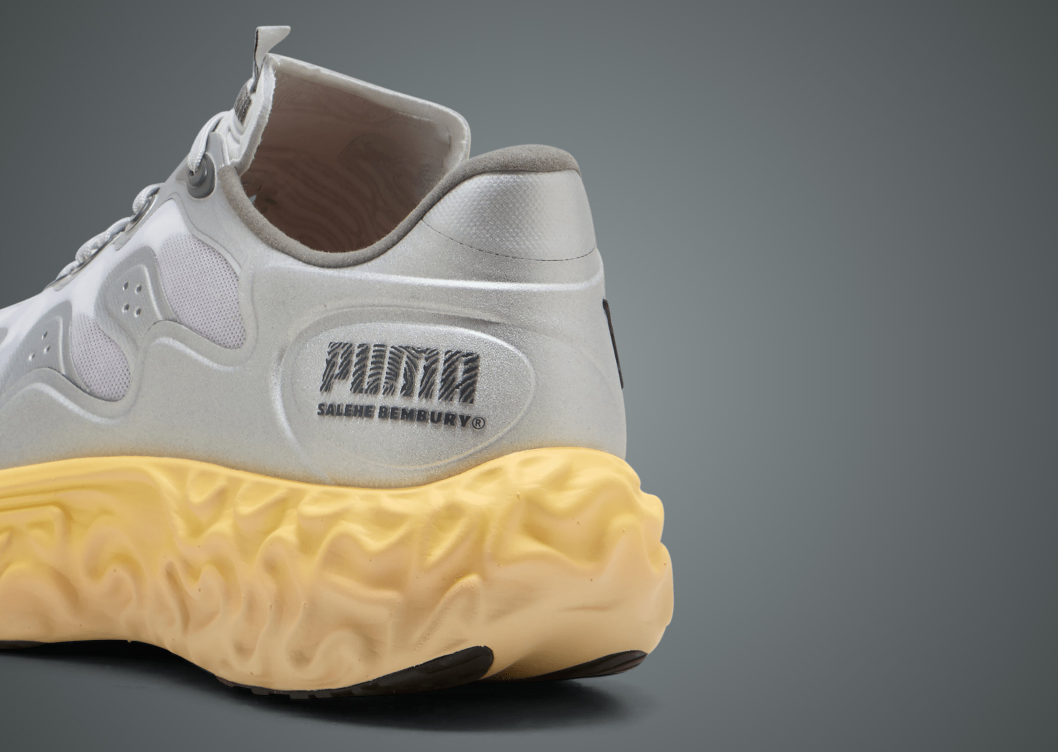 Salehe Bembury x Puma Velum 2 Nitro White - Heel Angle