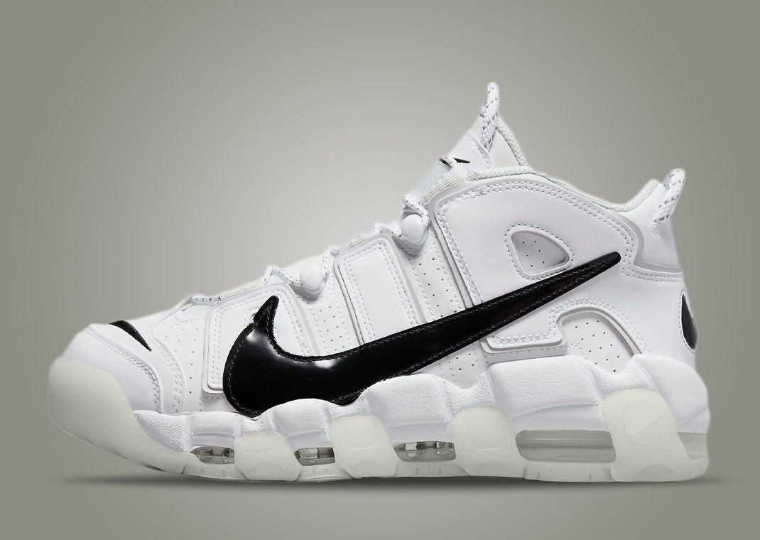 The Nike Air More Uptempo Copy Paste Appears In White