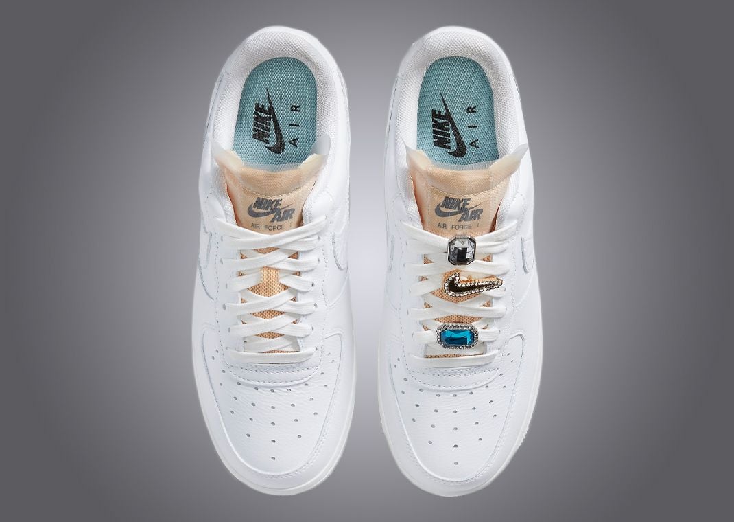 靴 NIKE WMNS AIRFORCE1 07 LX Glitter Swoosh Buy Wmns Air Force 1 '07 LX 'Glitter Swoosh' - HQ3461 191 | GOAT