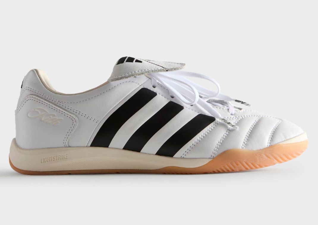 Kith x adidas Predator 2002 IC White Black Gum Lateral