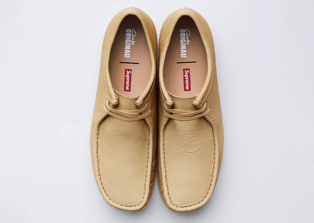 Supreme x Clarks Originals Wallabee Reflective Tan Top