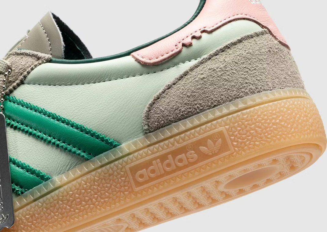 The Whitaker Group x adidas Handball Spezial Green - Heel Detail