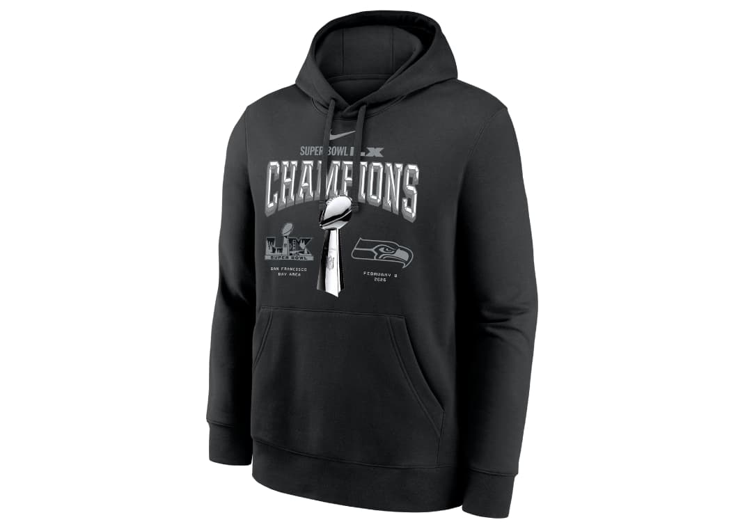 Seattle Seahawks Super Bowl LX Champions Trophy Collection Men's Nike NFL Pullover Hoodie