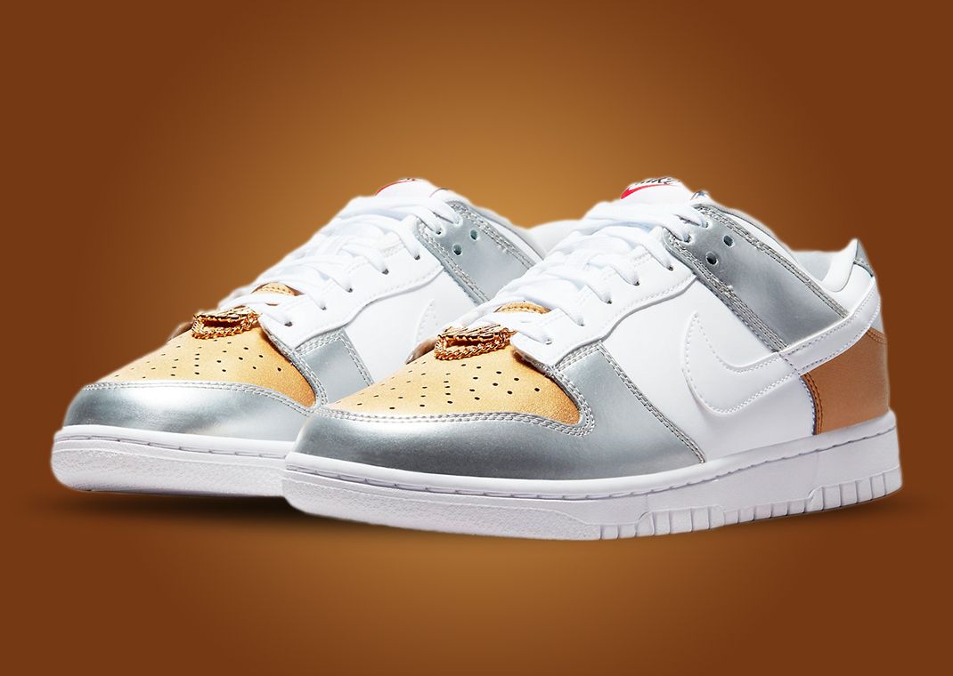 Nike Dunk Low "Silver and Gold" (W)