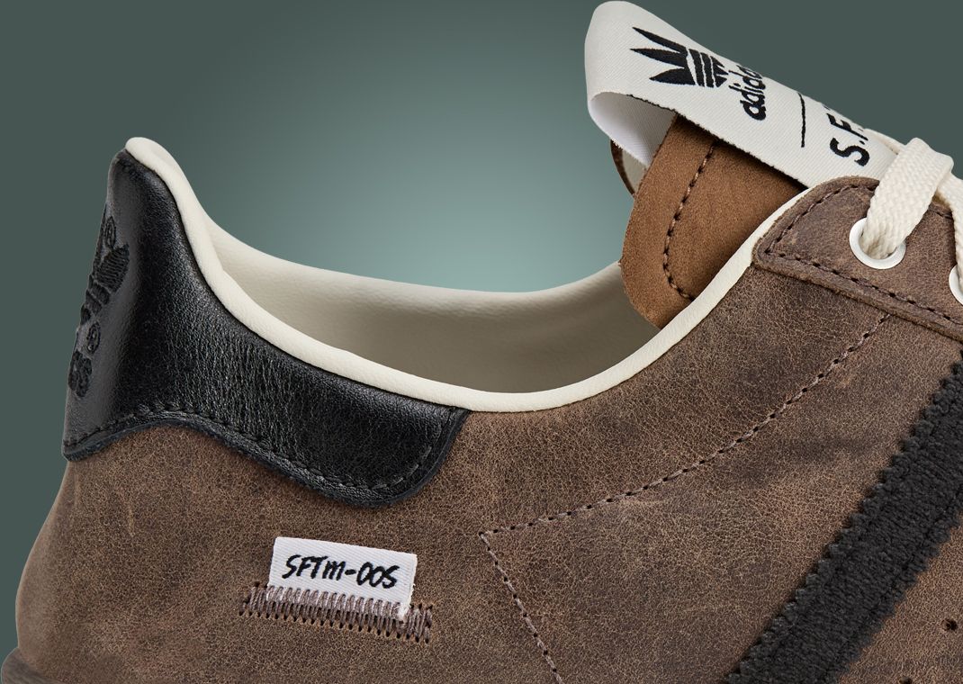 SFTM x adidas Superstar 82 Brown Detail