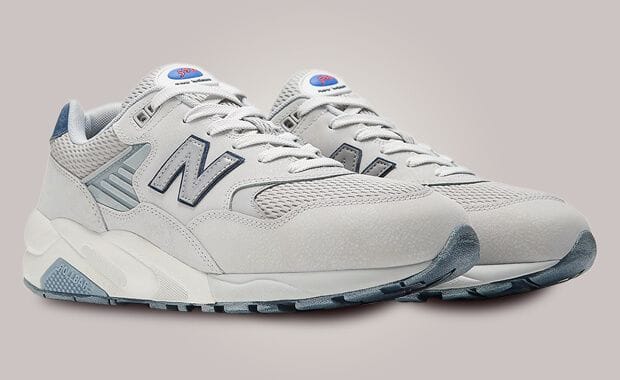 The New Balance 580 Grey Blue Gets a Preworn Finish