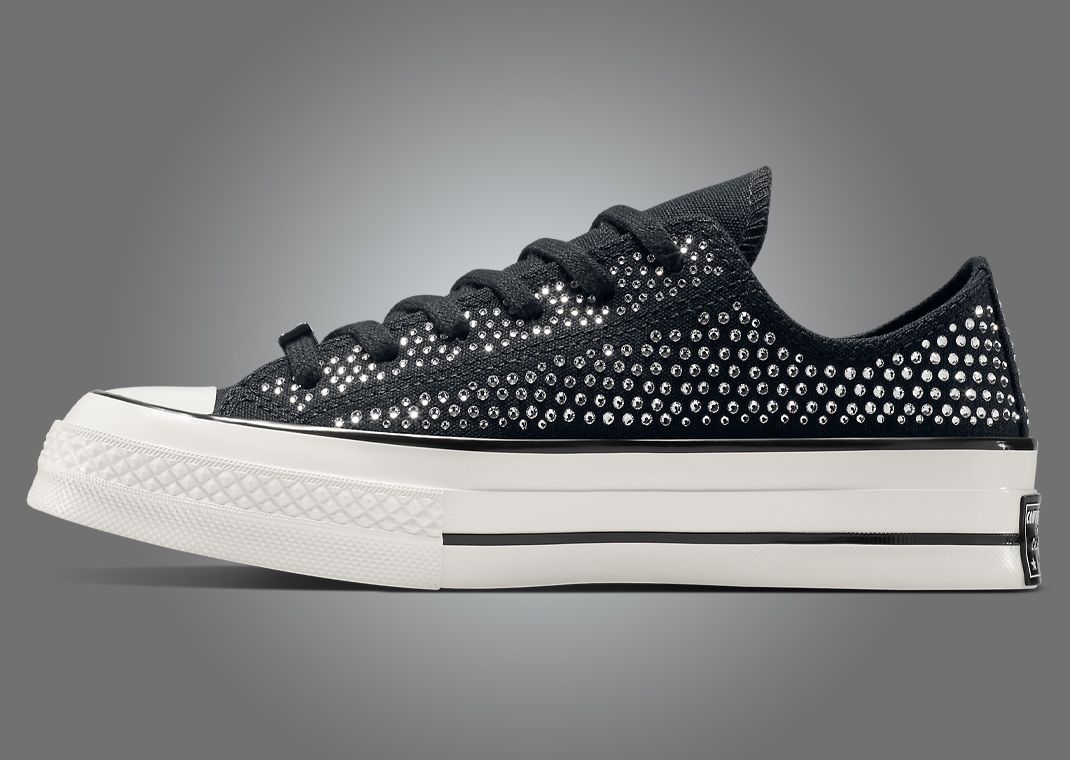Swarovski x Converse Chuck Taylor Ox Black White Medial