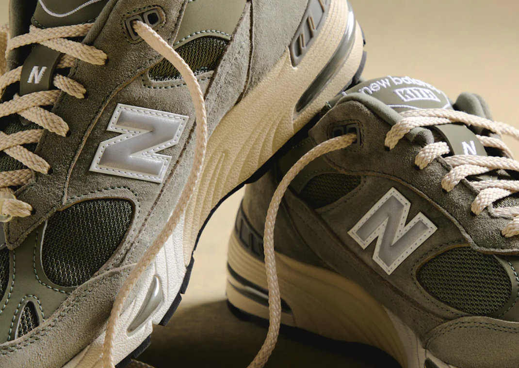 Kith x New Balance 991v1 Made in UK Vetiver Detail