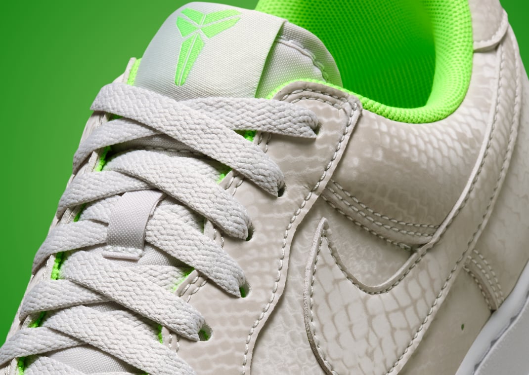 Nike Kobe Air Force 1 Low Vast Grey Electric Green