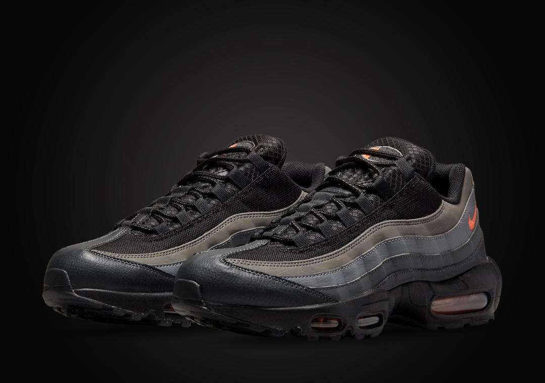 Nike Air Max 95 Reflective Swooshes Black Picante Red