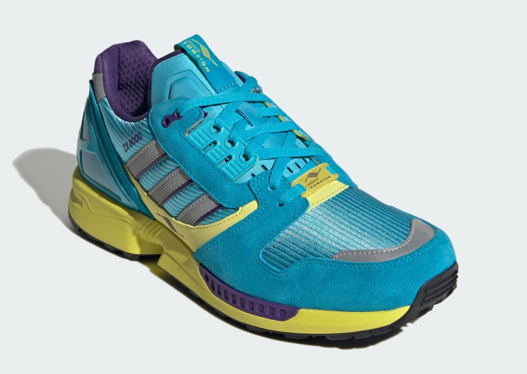 adidas ZX 8000 JC & MT Consortium Blue - Angle