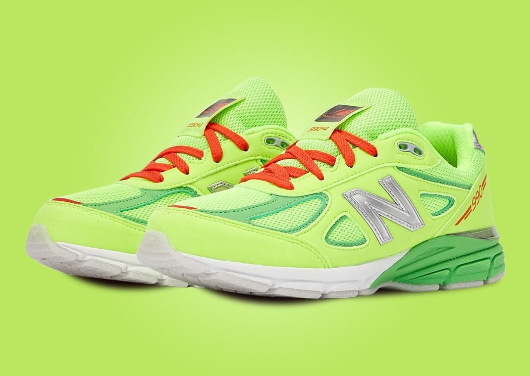 The DTLR Exclusive New Balance 990v4 Mistletoe Releases November 2023