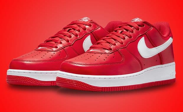 Nike's Air Force 1 Low Arrives In A Fiery Hot University Red