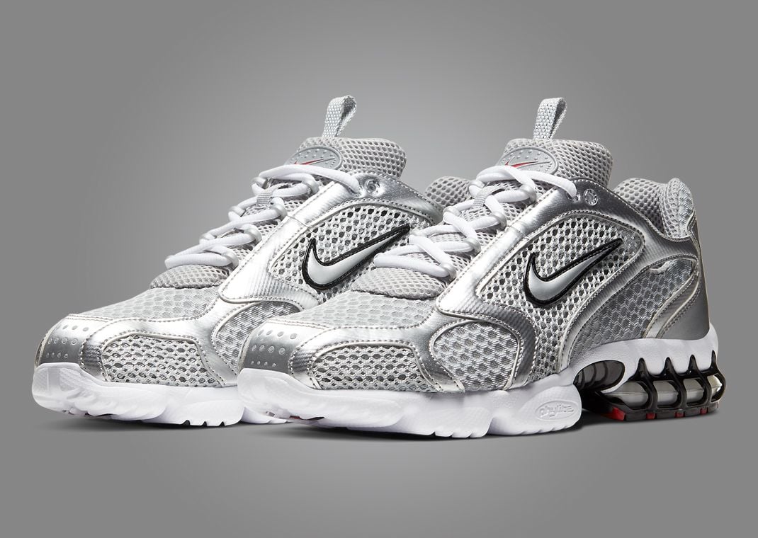 Nike spiridon silver online