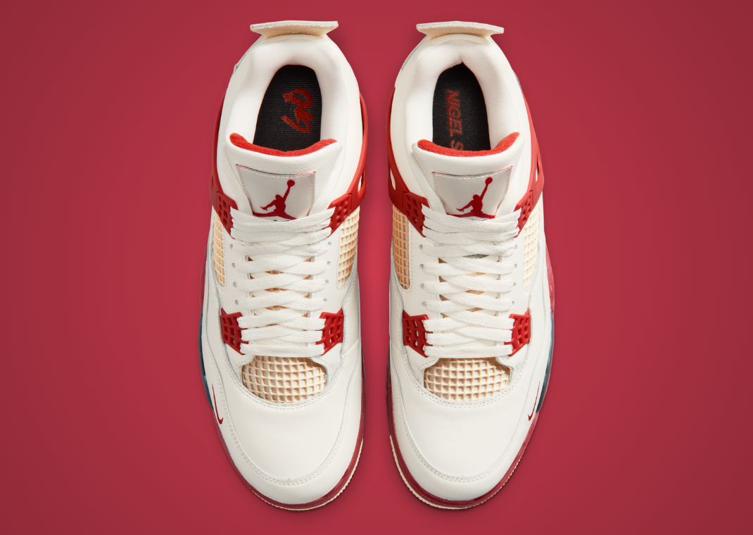 Nigel Sylvester x Air Jordan 4 Retro Brick After Brick - Top