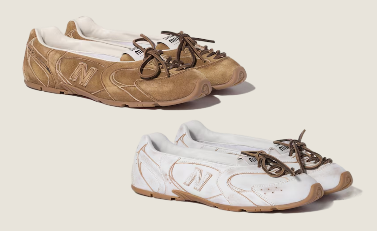 Miu Miu’s $1,170 Luxury New Balance Mary Janes are Dropping This Week 