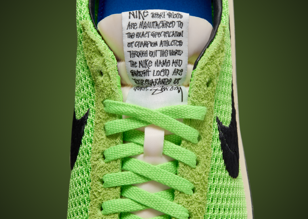 Stussy x Nike LD-1000 SP Action Green Tongue Tag
