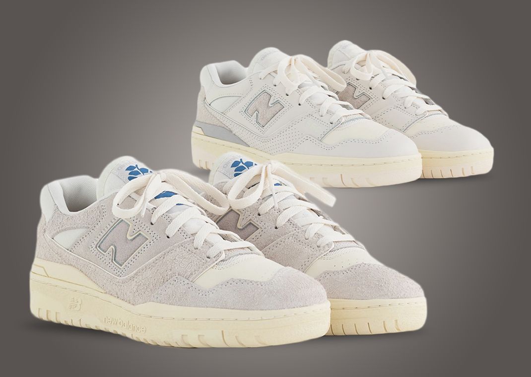 Aime Leon Dore x New Balance P550 Grey Ivory and White Ivory