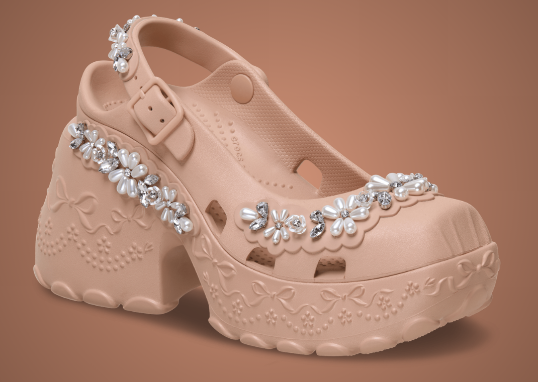 Simon Rocha x Crocs Ballerina Platform Pink Caramel - Angle
