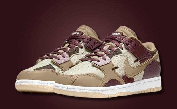 Brown And Pink Dress This Nike Dunk Low Scrap