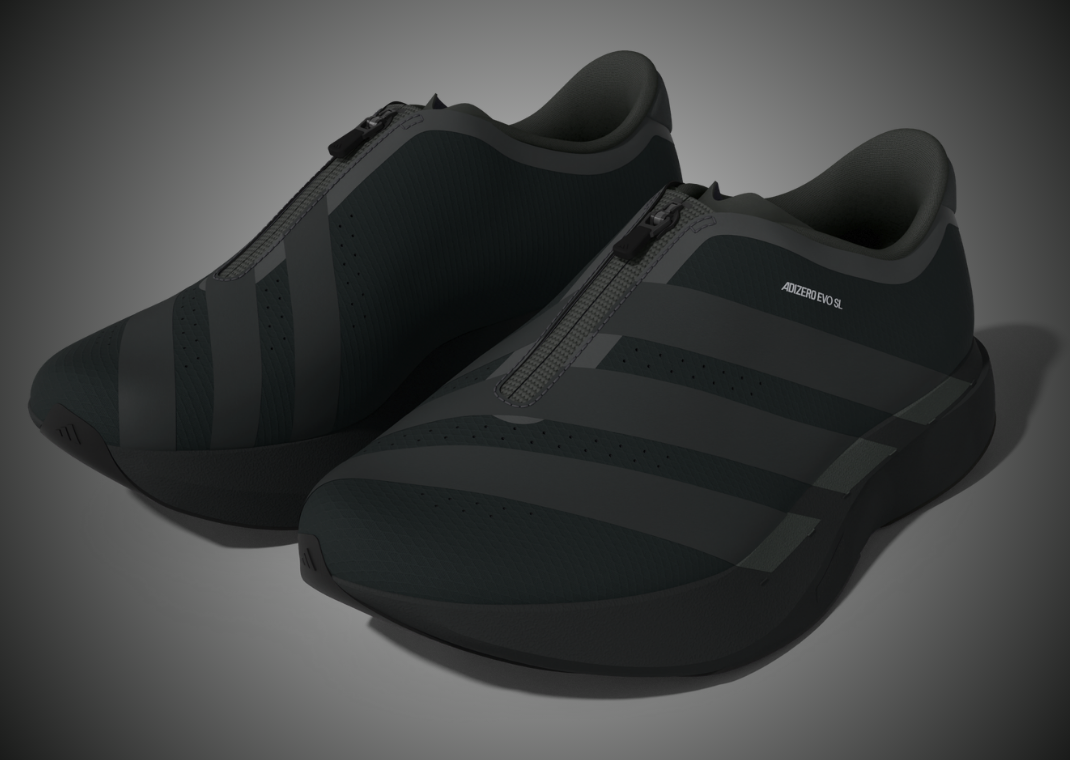 adidas Adizero Evo SL Zip Black Angle
