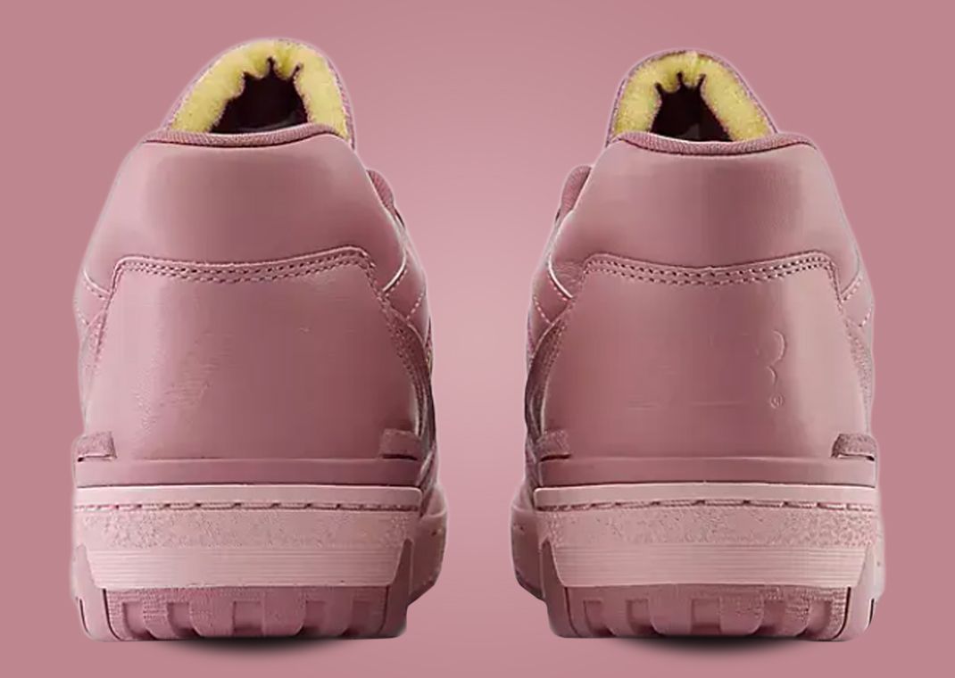 New Balance 550 Monochromatic Rosewood Heel