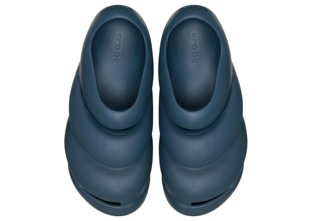 The Sculptural Crocs Roy Sandal Arrives Overseas in Deep Nightfall Blue