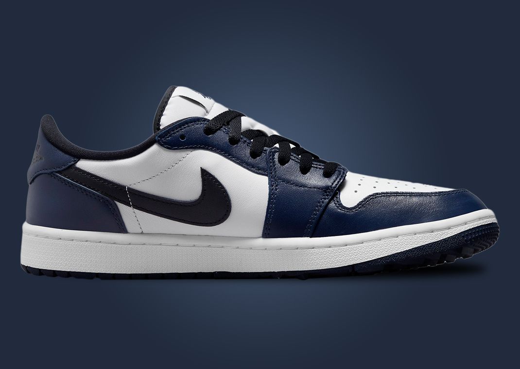 Midnight Navy Leather Dresses The Air Jordan 1 Low Golf