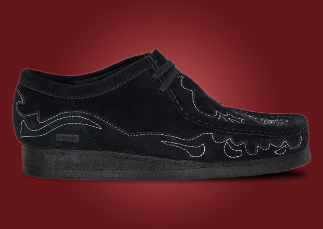 Supreme Adds Stitchin' to Three Clarks Wallabees