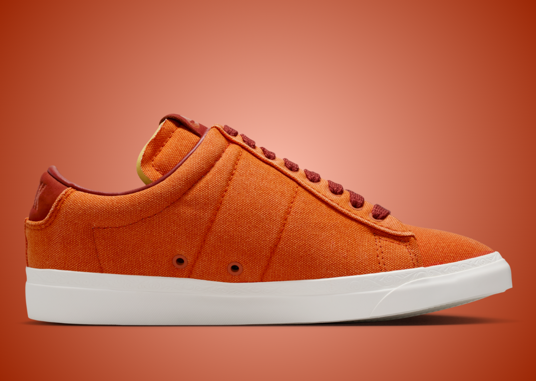 Devin Booker x Nike Blazer Low Campfire Orange - Medial
