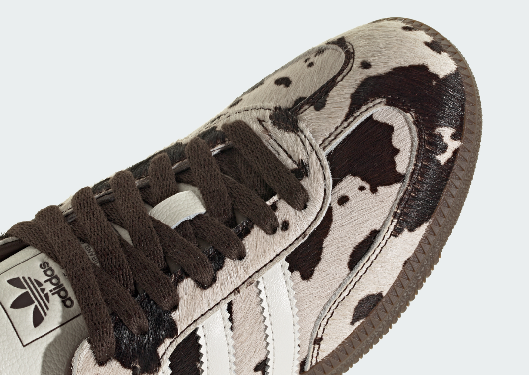 adidas Samba Cow Print White Black - Detail