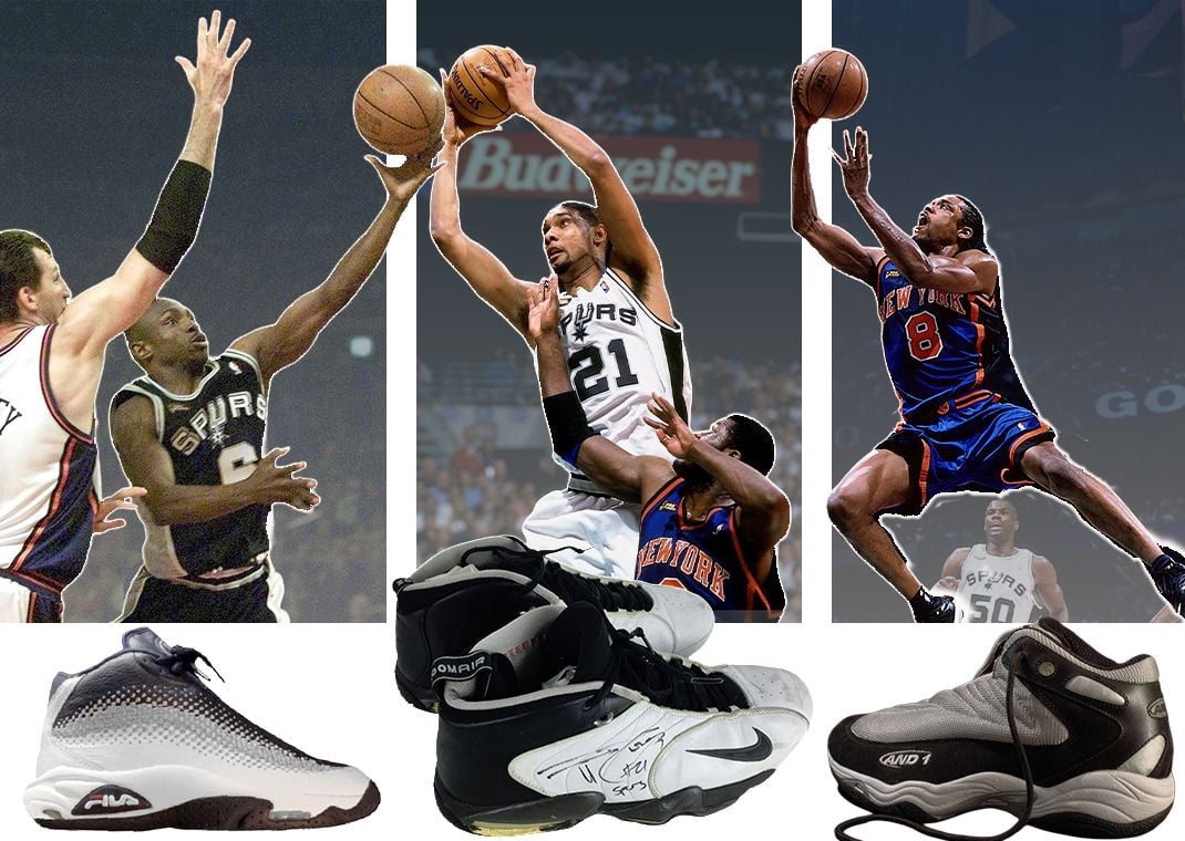 Avery Johnson, Tim Duncan, and Latrell Sprewell