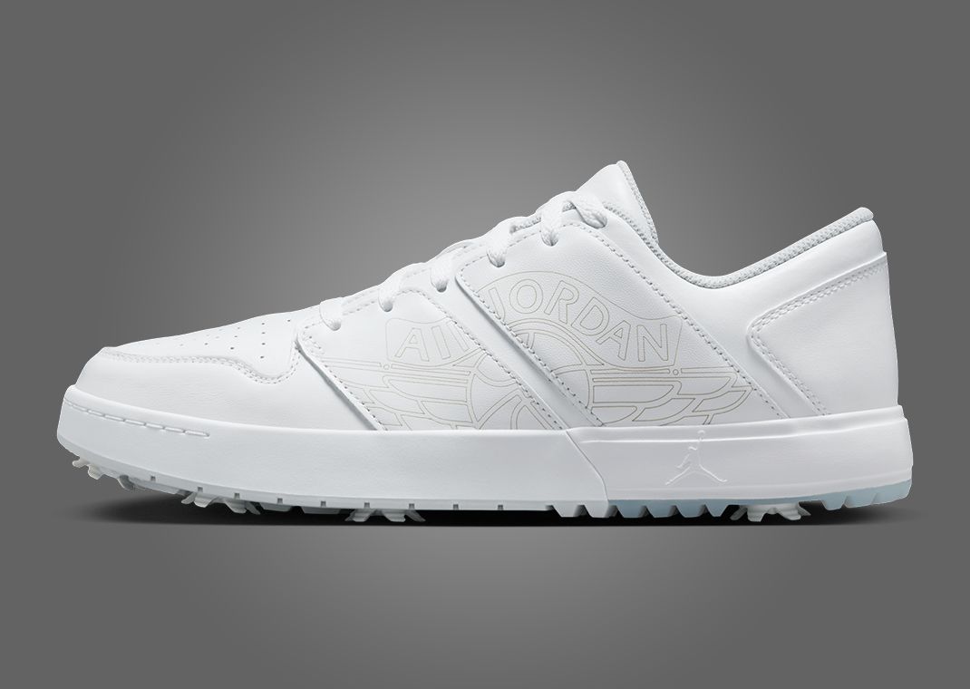 Air Jordan Nu Retro 1 Low Golf Triple White Lateral