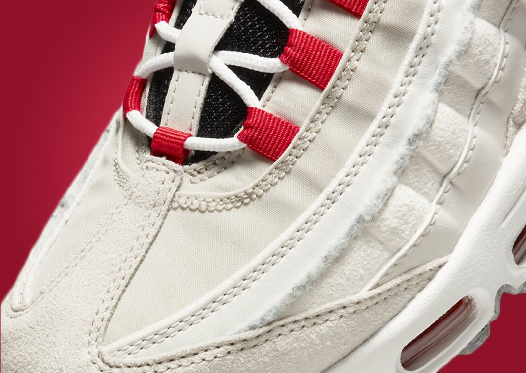 air max 95 habanero red on feet