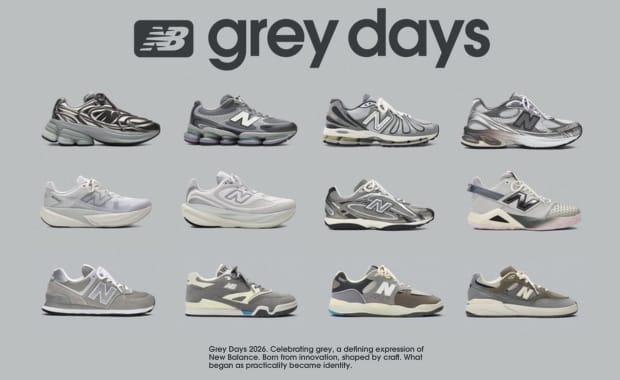 New Balance is Going All Out for Grey Days 2026 with 12 Silhouettes in the Brand’s Iconic Color
