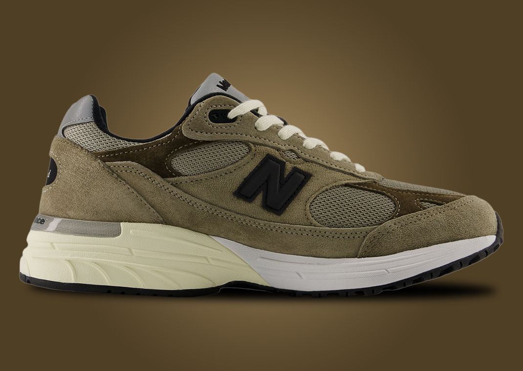 JJJJound x New Balance 993 Made in USA Military Urban Grey Angora Medial