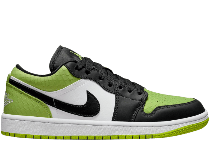 Jordan 1 Low Snakeskin Vivid Green (W)