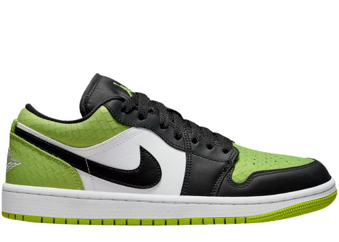 Jordan 1 Low Snakeskin Vivid Green (W)