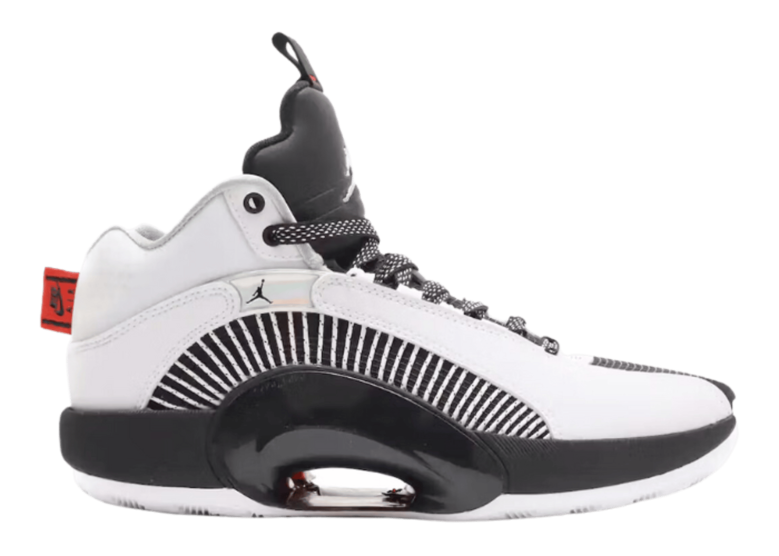 Air Jordan XXXV White Metallic Silver Black (GS)